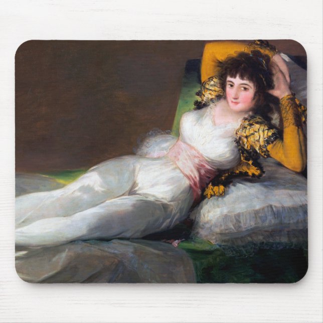 Tapis De Souris The Clothed Maja, Francisco Goya, 1798-1803 (Devant)