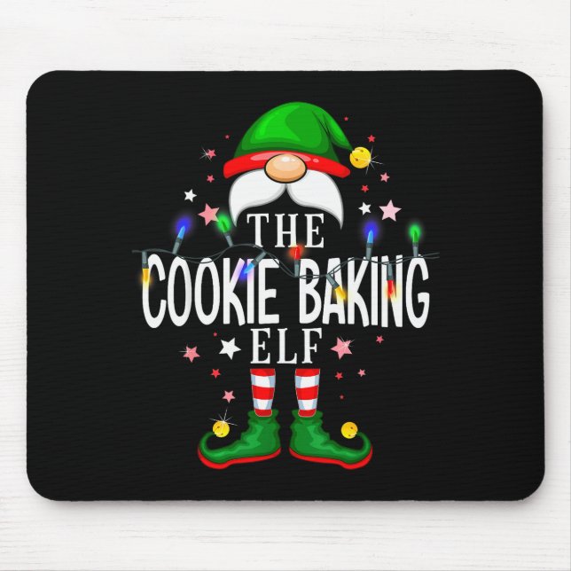 Tapis De Souris The Cookie Baking Elf Christmas Family Pajama Part (Devant)