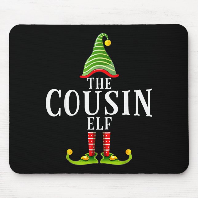Tapis De Souris The Cousin Elf Funny Matching Pajama Xmas  (Devant)
