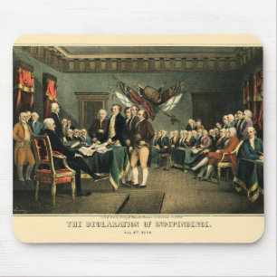 Tapis De Souris The Declaration of Independence, 1850, Restored