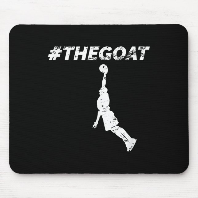 Tapis De Souris The Goat Greatest Of All Time Basketball Motivatio (Devant)