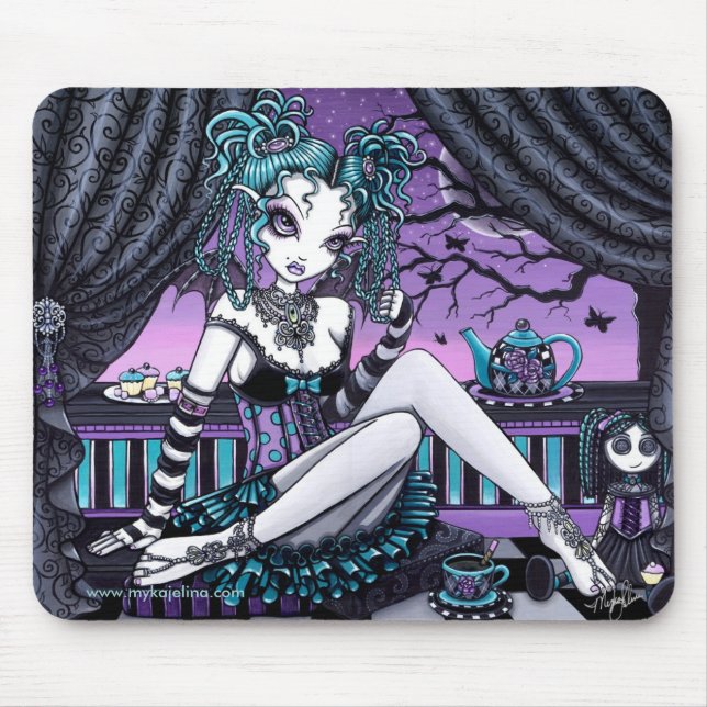 Tapis De Souris Thé gothique de fée de couture de Makayla (Devant)