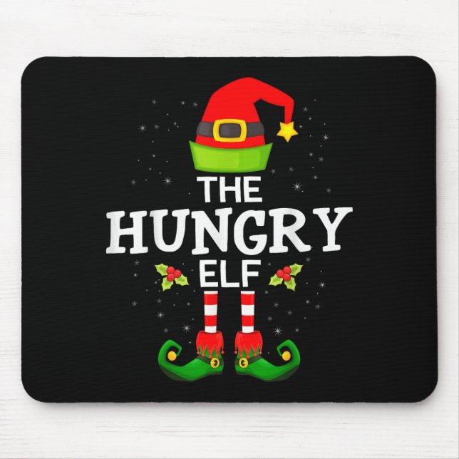 Tapis De Souris The Hungry Elf Christmas Family Matching Pajama  (Devant)