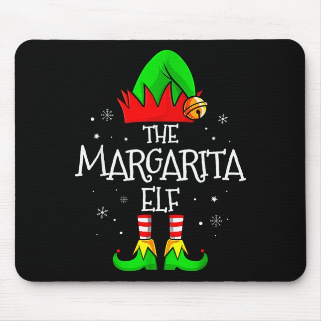 Tapis De Souris The Margarita Elf Matching Family Christmas Mens W (Devant)
