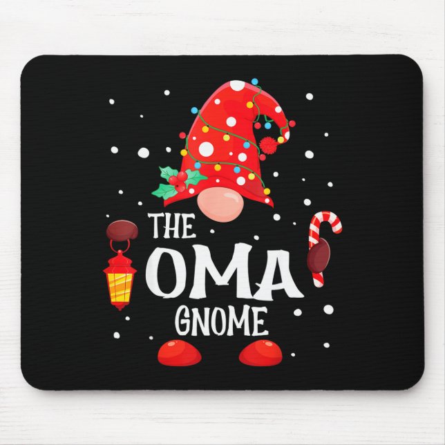 Tapis De Souris The Oma Gnome Matching Family Christmas Gnome Paja (Devant)