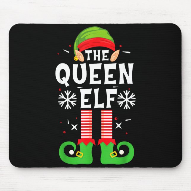 Tapis De Souris The Queen Elf Christmas Family Matching Pajamas Qu (Devant)