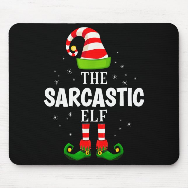Tapis De Souris The Sarcastic Elf Christmas Pjs Matching Pajama  (Devant)