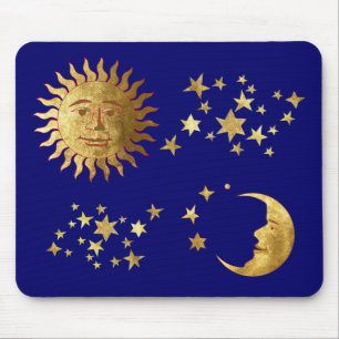 Tapis De Souris The Sun, les étoiles, la lune
