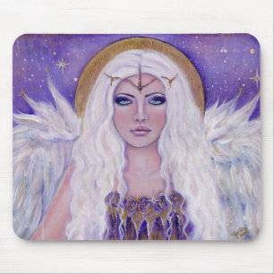 Tapis De Souris The watcher angel by Renee Lavoie
