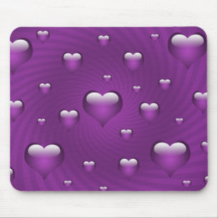 Tapis De Souris Thème d'amour des coeurs