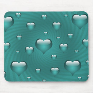 Tapis De Souris Thème d'amour des coeurs