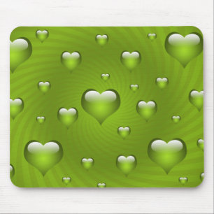 Tapis De Souris Thème d'amour des coeurs