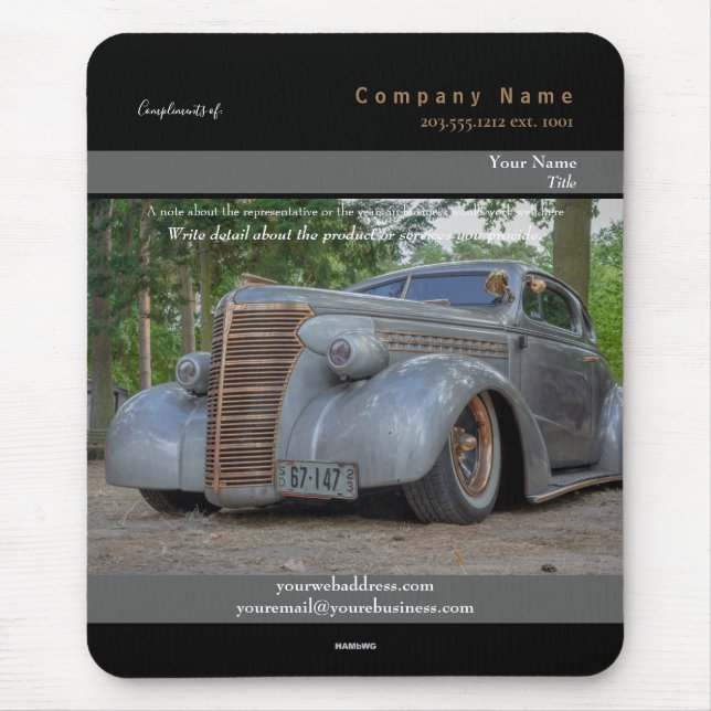 Tapis De Souris Thème promotionnel de voiture Mousepad - HAMbyWG (Devant)