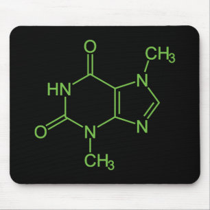 Tapis De Souris Théobromine Molécule de chocolat Diagramme chimiqu