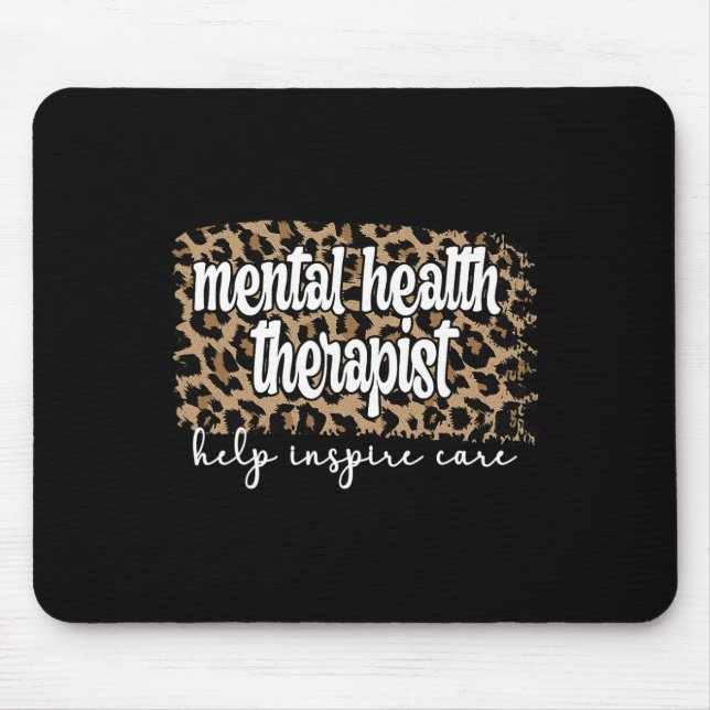 Tapis De Souris Thérapeute en santé mentale Thérapie en santé ment (Devant)