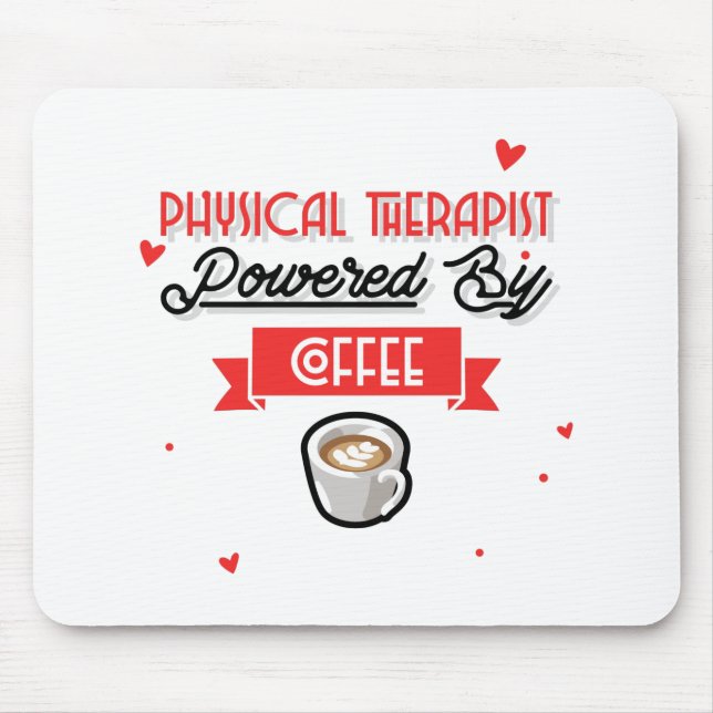 Tapis De Souris Thérapeute Physique Actionné Avec Café (Devant)