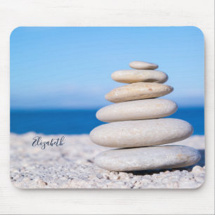 Tapis De Souris Thérapeute Pierres Zen, Plage