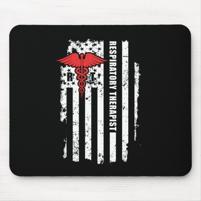 Tapis De Souris Thérapeute respiratoire AIIC Certified Nursing Ass (Devant)