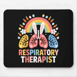 Tapis De Souris Thérapeute respiratoire Funny Easter Bunny Printem