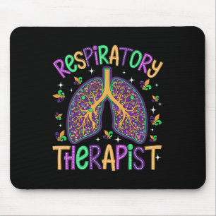 Tapis De Souris Thérapie respiratoire rétro Mardi Gras