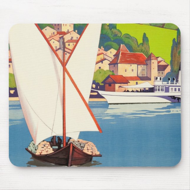 Tapis De Souris Thonon Les Bains Français Travel Europe (Devant)