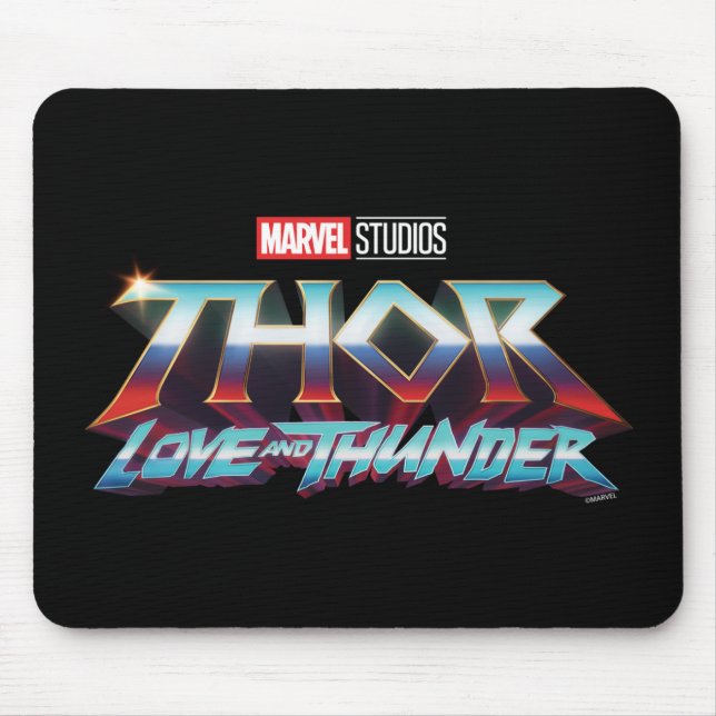 Tapis De Souris Thor : Love and Thunder Logo (Devant)