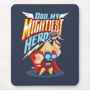 Tapis De Souris Thor Papa, mon héros le plus puissant
