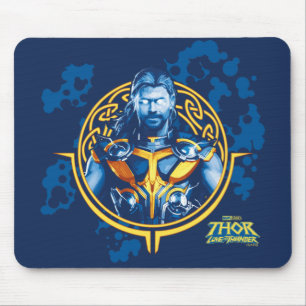 Tapis De Souris Thor stylisé en graphique asgardien