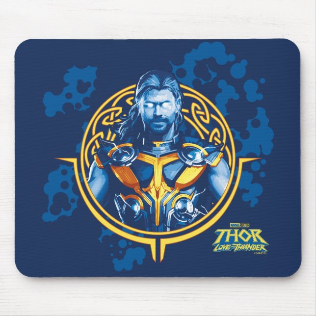 Tapis De Souris Thor Stylisé Graphique Asgardian (Devant)