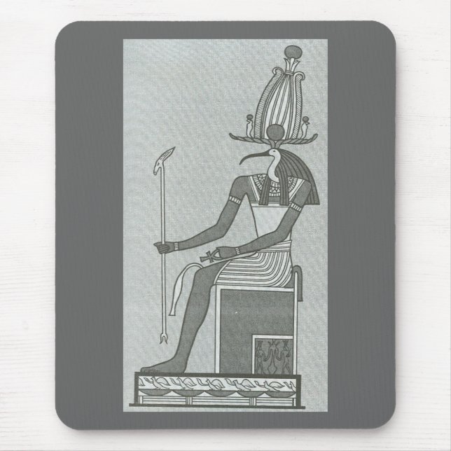 Tapis De Souris Thoth Assis Sur Son Trône (Devant)