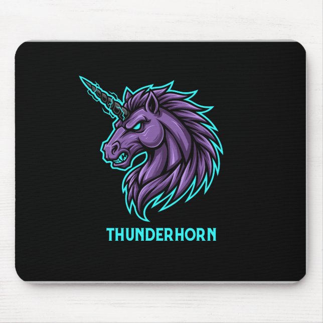 Tapis De Souris Thunderhorn Esports Mascot | Gaming Mouse Pad | Ag (Devant)