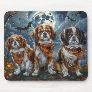 Tapis De Souris Tibetan Spaniel Halloween Épouvantable