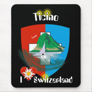 Tapis De Souris Ticino Svizzera / Tessin Suisse Mousepad