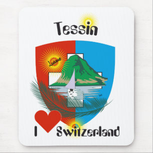 Tapis De Souris Ticino Svizzera / Tessin Suisse Mousepad