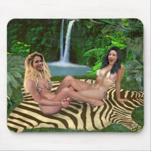 TAPIS DE SOURIS TICKLE WRESTLING BABES