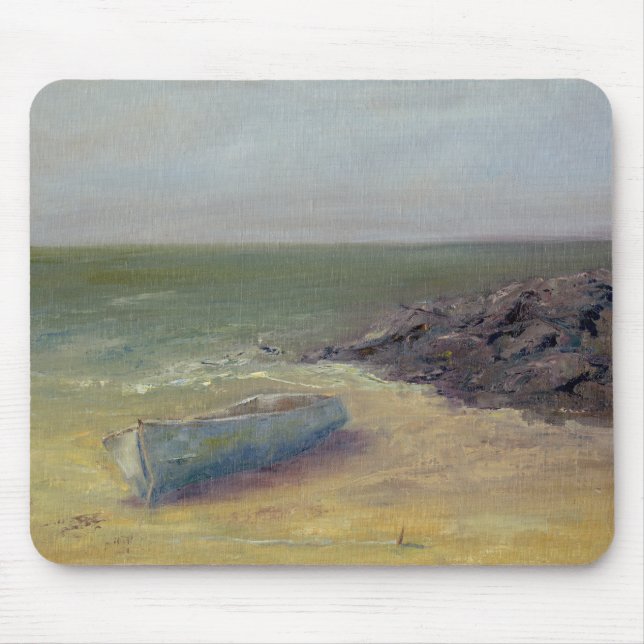 Tapis De Souris Tide's Rolling In - Bateau sur le rivage (Devant)