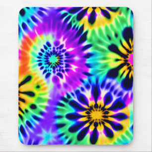 Tapis De Souris Tie Dye Swirling Motif Design
