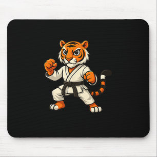 Tapis De Souris Tiger Karate Funny Black Belt Boys Girls Kids
