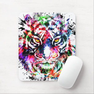 Tapis De Souris Tiger Mousepad Souris colorée de tigre