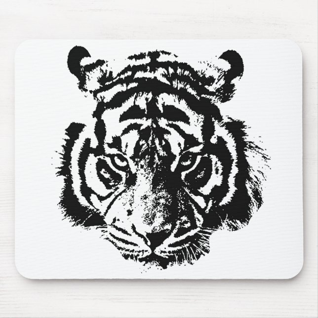 Tapis De Souris Tiger Pop Art (Devant)