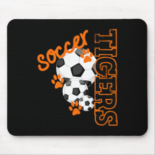 Tapis De Souris Tigers Soccer Byll Footbyll Mascotte Empreintes De