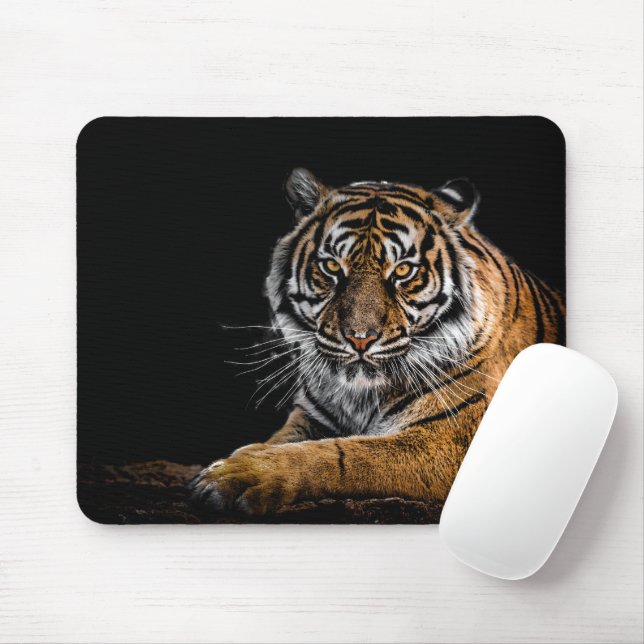 Tapis De Souris Tigre animal sauvage de la Jungle (Avec souris)
