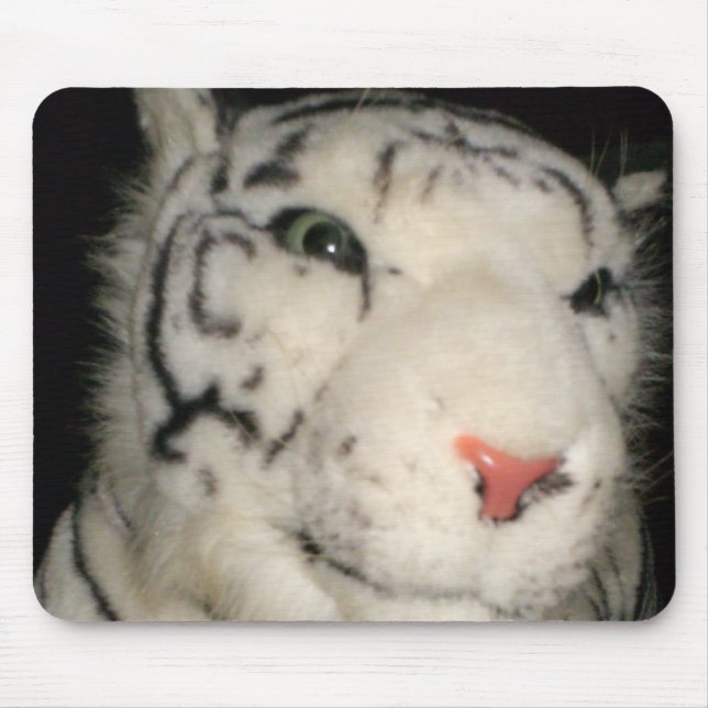 Tapis De Souris Tigre blanc 1 Mousepad (Devant)
