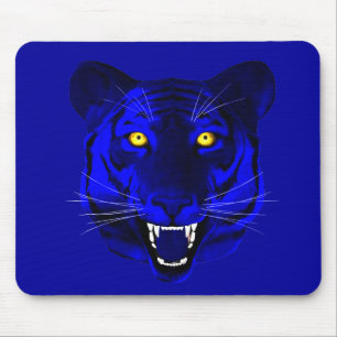 Tapis De Souris Tigre bleu