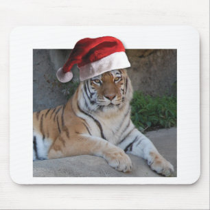 Tapis De Souris Tigre du Bengale du Père Noël