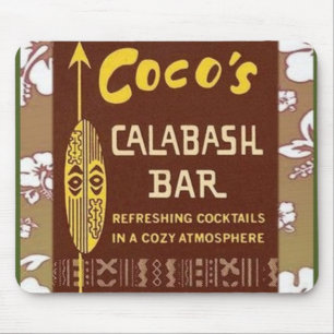 Tapis De Souris Tiki Art - Cocos Calabash Bar