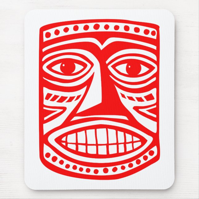 Tapis De Souris Tiki Toby - Rouge (Devant)