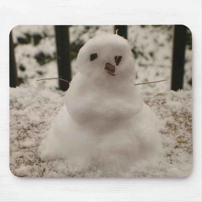 Tapis De Souris Tiny Snowman Mousepad (Devant)