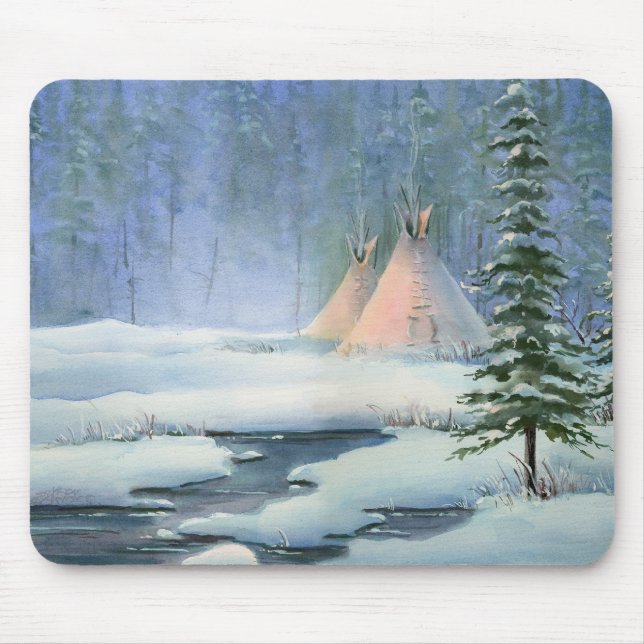 Tapis De Souris TIPI PAISIBLE par SHARON SHARPE (Devant)