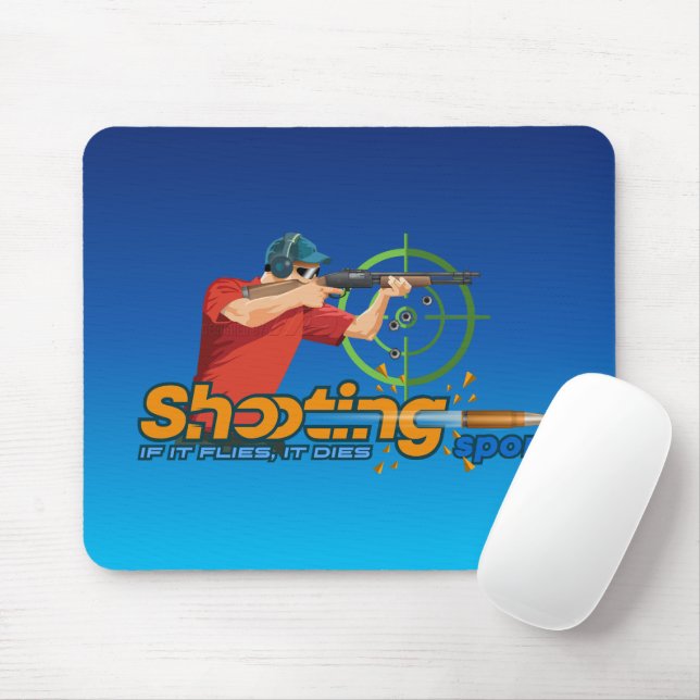 Tapis De Souris Tir Sports | (Avec souris)